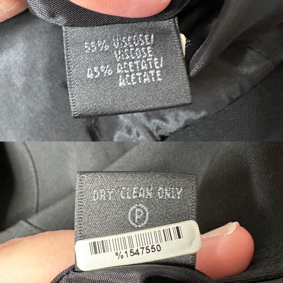 Lafayette 148 New York Blazer Jacket Tailored Black 2 Button Collared - Picture 7 of 7